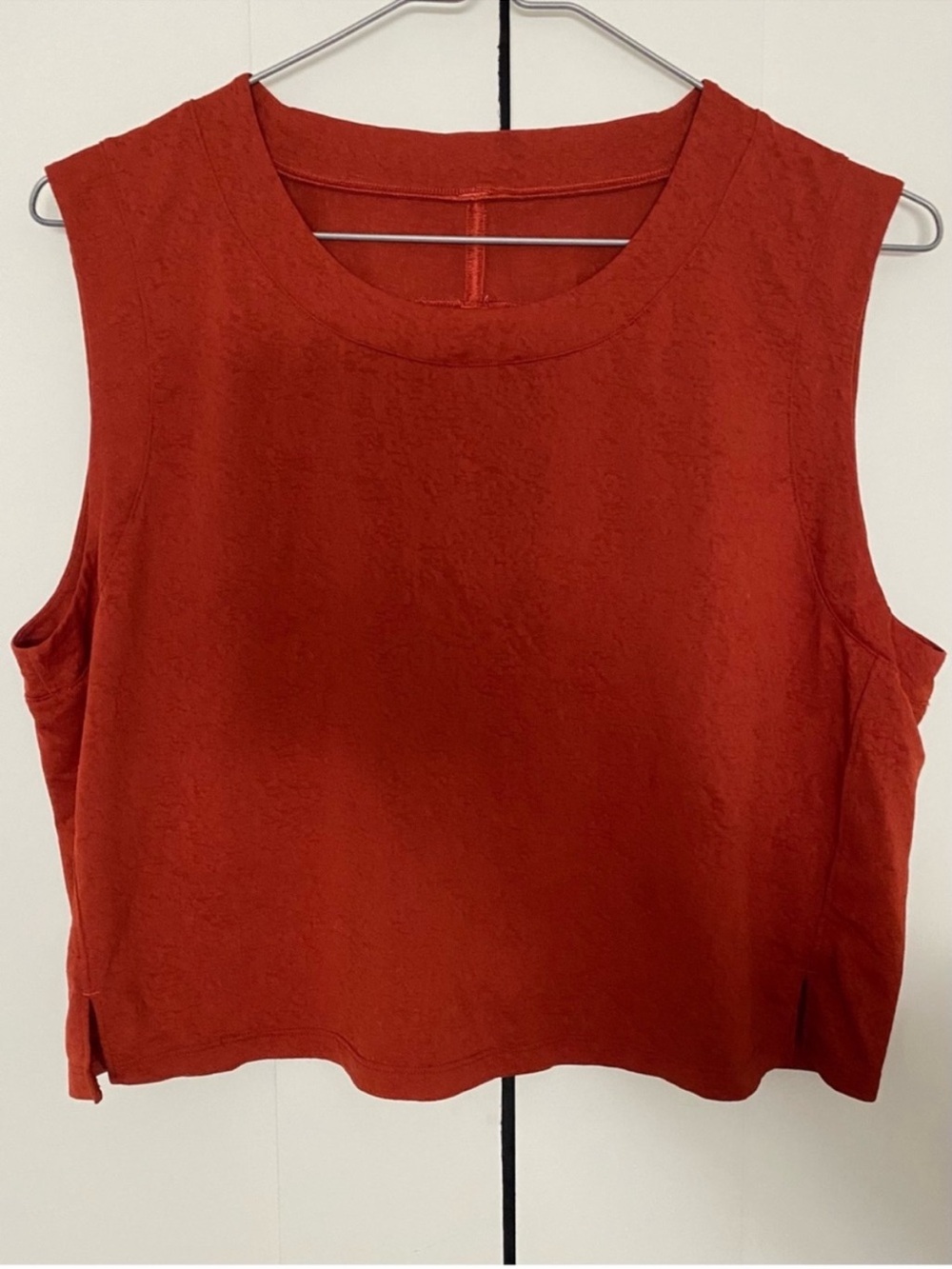 Rare Lululemon Cropped Training Tank Top XL Aztec Brick